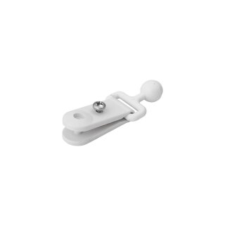 Impact clip with ball head for 13mm perfil (white)