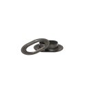 Oval Eyelet Brass, Black Burnished (22,5 x 13,5 mm)