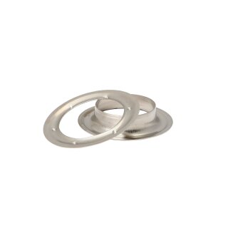 Round eyelet nickel plated brass 8 mm