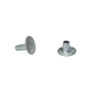 Tubular Rivet L=10 mm / Ø=10 mm zinc plated/doublecalott