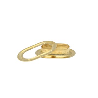 Oval Eyelet brass 17 x 11 mm