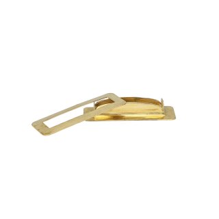 Oval Eyelet brass 27 x 8 mm Square