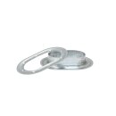 Oval Eyelet zinc Plated  40 x 10 mm