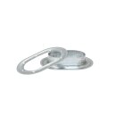Oval Eyelet zinc Plated  42 x 22 mm