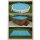 Poolabdeckung blau-beige