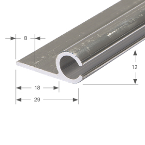 Kederschiene TS 12 x 29 mm, 6 m  , 8,84 €, 17,01 €